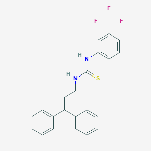 molecular formula C23H21F3N2S B5110035 N-(3,3-diphenylpropyl)-N'-[3-(trifluoromethyl)phenyl]thiourea 