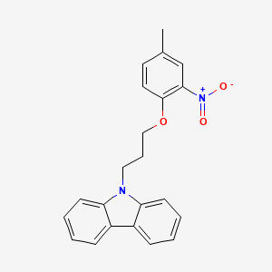 molecular formula C22H20N2O3 B5110111 9-[3-(4-methyl-2-nitrophenoxy)propyl]-9H-carbazole CAS No. 432523-28-9