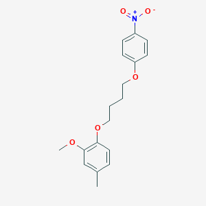 molecular formula C18H21NO5 B5110129 2-methoxy-4-methyl-1-[4-(4-nitrophenoxy)butoxy]benzene 