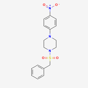 molecular formula C17H19N3O4S B5110159 1-(benzylsulfonyl)-4-(4-nitrophenyl)piperazine CAS No. 5569-57-3
