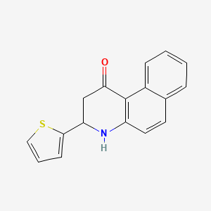 molecular formula C17H13NOS B5110170 3-(2-thienyl)-3,4-dihydrobenzo[f]quinolin-1(2H)-one 