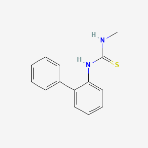 molecular formula C14H14N2S B5110192 N-2-biphenylyl-N'-methylthiourea 
