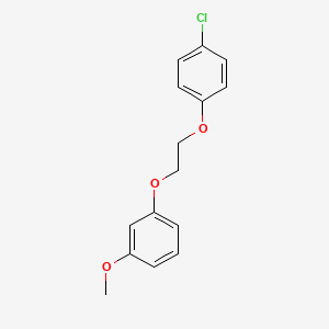 molecular formula C15H15ClO3 B5110259 1-[2-(4-chlorophenoxy)ethoxy]-3-methoxybenzene 
