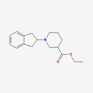 molecular formula C17H23NO2 B5110263 ethyl 1-(2,3-dihydro-1H-inden-2-yl)-3-piperidinecarboxylate 