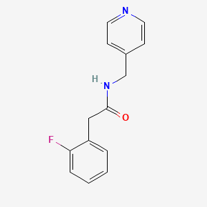 molecular formula C14H13FN2O B5110270 2-(2-fluorophenyl)-N-(4-pyridinylmethyl)acetamide 
