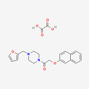 molecular formula C23H24N2O7 B5110280 1-(2-furylmethyl)-4-[(2-naphthyloxy)acetyl]piperazine oxalate 