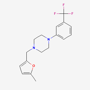 1-[(5-methyl-2-furyl)methyl]-4-[3-(trifluoromethyl)phenyl]piperazine