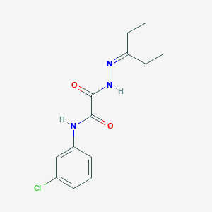 N-(3-chlorophenyl)-2-[2-(1-ethylpropylidene)hydrazino]-2-oxoacetamide