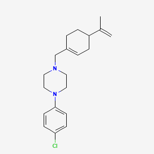 molecular formula C20H27ClN2 B5110370 1-(4-chlorophenyl)-4-[(4-isopropenyl-1-cyclohexen-1-yl)methyl]piperazine 
