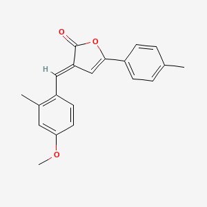 molecular formula C20H18O3 B5110386 3-(4-methoxy-2-methylbenzylidene)-5-(4-methylphenyl)-2(3H)-furanone 