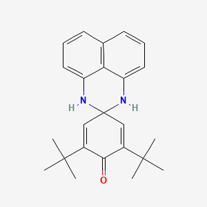 molecular formula C24H28N2O B5110389 3,5-di-tert-butyl-1'H,3'H,4H-spiro[cyclohexa-2,5-diene-1,2'-perimidin]-4-one 