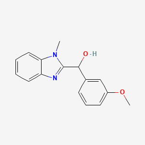 molecular formula C16H16N2O2 B5110392 (3-methoxyphenyl)(1-methyl-1H-benzimidazol-2-yl)methanol 