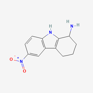 molecular formula C12H13N3O2 B5110403 6-nitro-2,3,4,9-tetrahydro-1H-carbazol-1-amine 