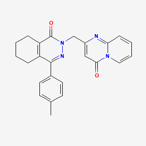 molecular formula C24H22N4O2 B5110448 2-{[4-(4-methylphenyl)-1-oxo-5,6,7,8-tetrahydro-2(1H)-phthalazinyl]methyl}-4H-pyrido[1,2-a]pyrimidin-4-one 