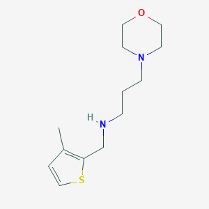 molecular formula C13H22N2OS B511047 (3-Methyl-thiophen-2-ylmethyl)-(3-morpholin-4-yl-propyl)-amine CAS No. 289488-34-2