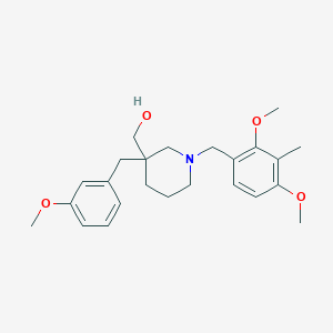 molecular formula C24H33NO4 B5110497 [1-(2,4-dimethoxy-3-methylbenzyl)-3-(3-methoxybenzyl)-3-piperidinyl]methanol 