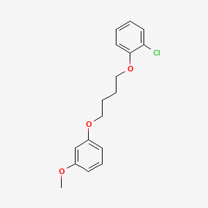 molecular formula C17H19ClO3 B5110498 1-chloro-2-[4-(3-methoxyphenoxy)butoxy]benzene 
