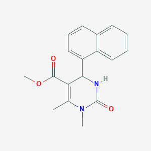 molecular formula C18H18N2O3 B5110521 methyl 1,6-dimethyl-4-(1-naphthyl)-2-oxo-1,2,3,4-tetrahydro-5-pyrimidinecarboxylate 