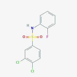 molecular formula C12H8Cl2FNO2S B5110534 3,4-dichloro-N-(2-fluorophenyl)benzenesulfonamide 