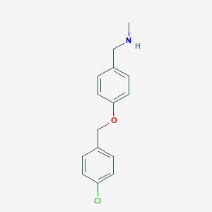B511056 N-{4-[(4-chlorobenzyl)oxy]benzyl}-N-methylamine CAS No. 120694-60-2
