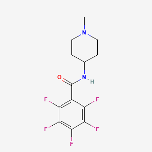 molecular formula C13H13F5N2O B5110560 2,3,4,5,6-pentafluoro-N-(1-methyl-4-piperidinyl)benzamide 