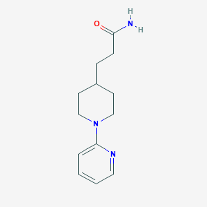 3-[1-(2-pyridinyl)-4-piperidinyl]propanamide trifluoroacetate