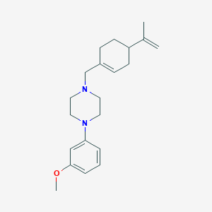 molecular formula C21H30N2O B5110596 1-[(4-isopropenyl-1-cyclohexen-1-yl)methyl]-4-(3-methoxyphenyl)piperazine 