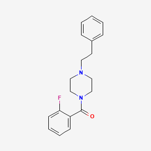 molecular formula C19H21FN2O B5110628 1-(2-fluorobenzoyl)-4-(2-phenylethyl)piperazine 