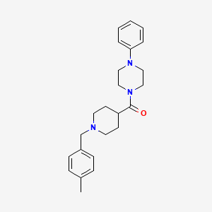 1-{[1-(4-methylbenzyl)-4-piperidinyl]carbonyl}-4-phenylpiperazine