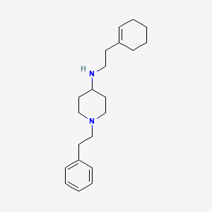 molecular formula C21H32N2 B5110634 N-[2-(1-cyclohexen-1-yl)ethyl]-1-(2-phenylethyl)-4-piperidinamine 