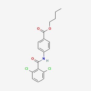 molecular formula C18H17Cl2NO3 B5110639 butyl 4-[(2,6-dichlorobenzoyl)amino]benzoate CAS No. 6125-94-6
