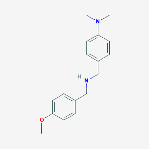 molecular formula C17H22N2O B511066 {4-[(4-甲氧基-苄基氨基)-甲基]-苯基}-二甲胺 CAS No. 510723-62-3