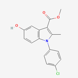 molecular formula C17H14ClNO3 B5110664 methyl 1-(4-chlorophenyl)-5-hydroxy-2-methyl-1H-indole-3-carboxylate 