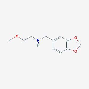 B511068 Benzo[1,3]dioxol-5-ylmethyl-(2-methoxy-ethyl)-amine CAS No. 117986-59-1