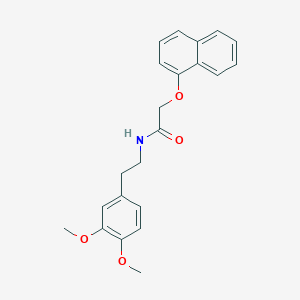 molecular formula C22H23NO4 B5110704 N-[2-(3,4-dimethoxyphenyl)ethyl]-2-(1-naphthyloxy)acetamide 
