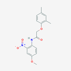 molecular formula C17H18N2O5 B5110707 2-(2,4-dimethylphenoxy)-N-(4-methoxy-2-nitrophenyl)acetamide 