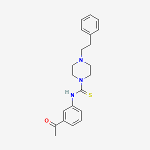 N-(3-acetylphenyl)-4-(2-phenylethyl)-1-piperazinecarbothioamide