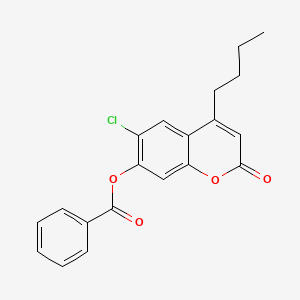 molecular formula C20H17ClO4 B5110752 4-butyl-6-chloro-2-oxo-2H-chromen-7-yl benzoate 