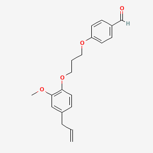 molecular formula C20H22O4 B5110762 4-[3-(4-allyl-2-methoxyphenoxy)propoxy]benzaldehyde 