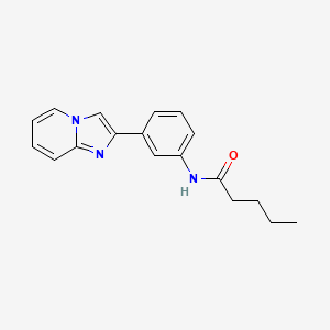 molecular formula C18H19N3O B5110775 N-(3-imidazo[1,2-a]pyridin-2-ylphenyl)pentanamide 