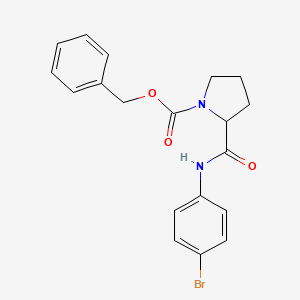 molecular formula C19H19BrN2O3 B5110798 benzyl 2-{[(4-bromophenyl)amino]carbonyl}-1-pyrrolidinecarboxylate 