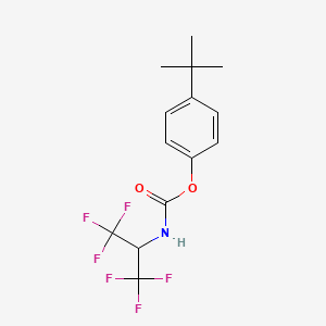 molecular formula C14H15F6NO2 B5110810 4-tert-butylphenyl [2,2,2-trifluoro-1-(trifluoromethyl)ethyl]carbamate 