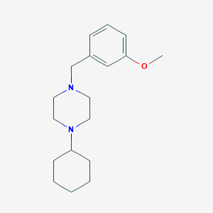 molecular formula C18H28N2O B5110816 1-cyclohexyl-4-(3-methoxybenzyl)piperazine 