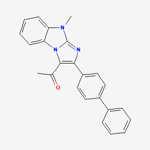 1-[2-(4-biphenylyl)-9-methyl-9H-imidazo[1,2-a]benzimidazol-3-yl]ethanone