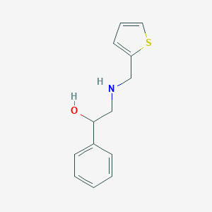 B511085 1-Phenyl-2-[(thiophen-2-ylmethyl)-amino]-ethanol CAS No. 66200-58-6