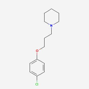 molecular formula C14H20ClNO B5110875 1-[3-(4-chlorophenoxy)propyl]piperidine 