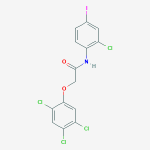 molecular formula C14H8Cl4INO2 B5110882 N-(2-chloro-4-iodophenyl)-2-(2,4,5-trichlorophenoxy)acetamide 