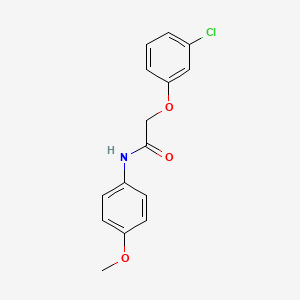 molecular formula C15H14ClNO3 B5110890 2-(3-chlorophenoxy)-N-(4-methoxyphenyl)acetamide 
