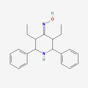 3,5-diethyl-2,6-diphenyl-4-piperidinone oxime