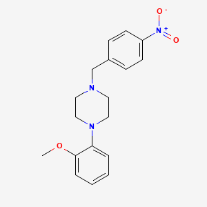 molecular formula C18H21N3O3 B5110922 1-(2-methoxyphenyl)-4-(4-nitrobenzyl)piperazine 